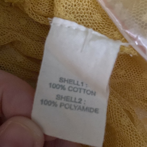 💛 M 💛 NWT Anthro Babydoll Peplum Tank Embroidered Sheer Mesh Feminine - Picture 5 of 6